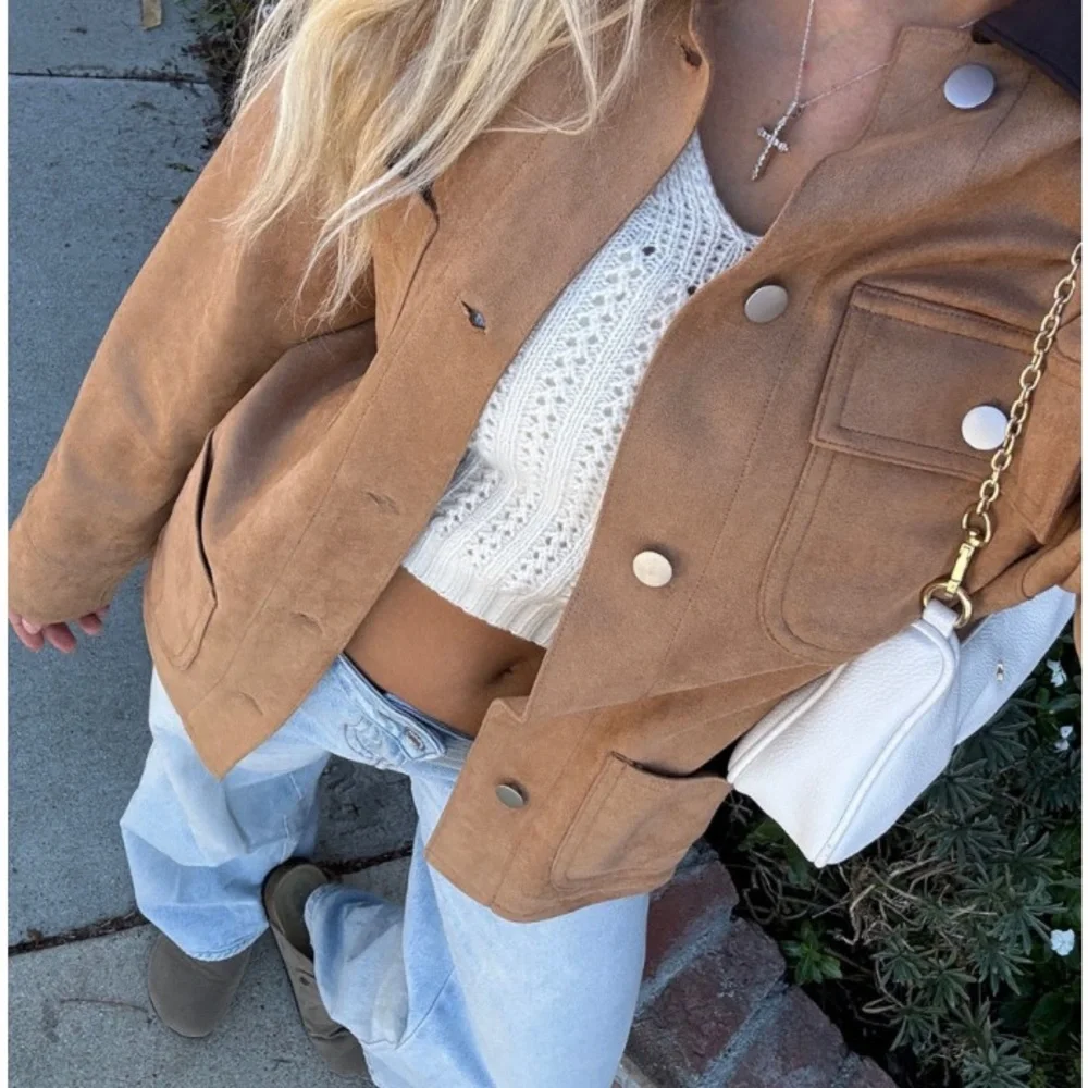 Faux Suede Barn Jacket - Small - Picture 1 of 8